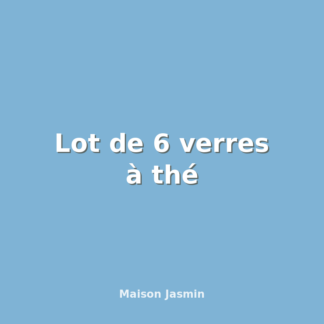 Lot de 6 verres à thé