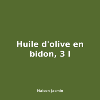 Huile d'olive en bidon, 3 l